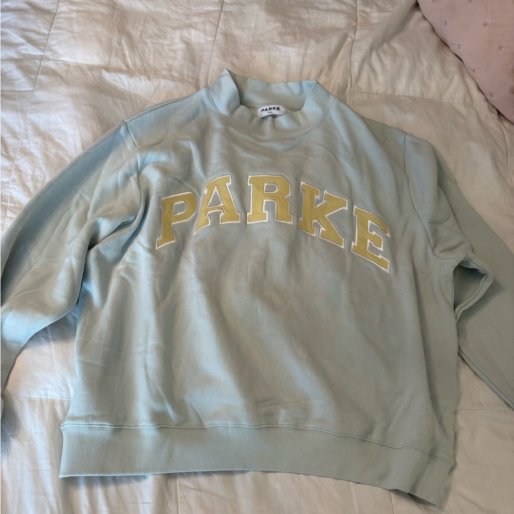 Parke Light Blue Crewneck Sweatshirt - Women's